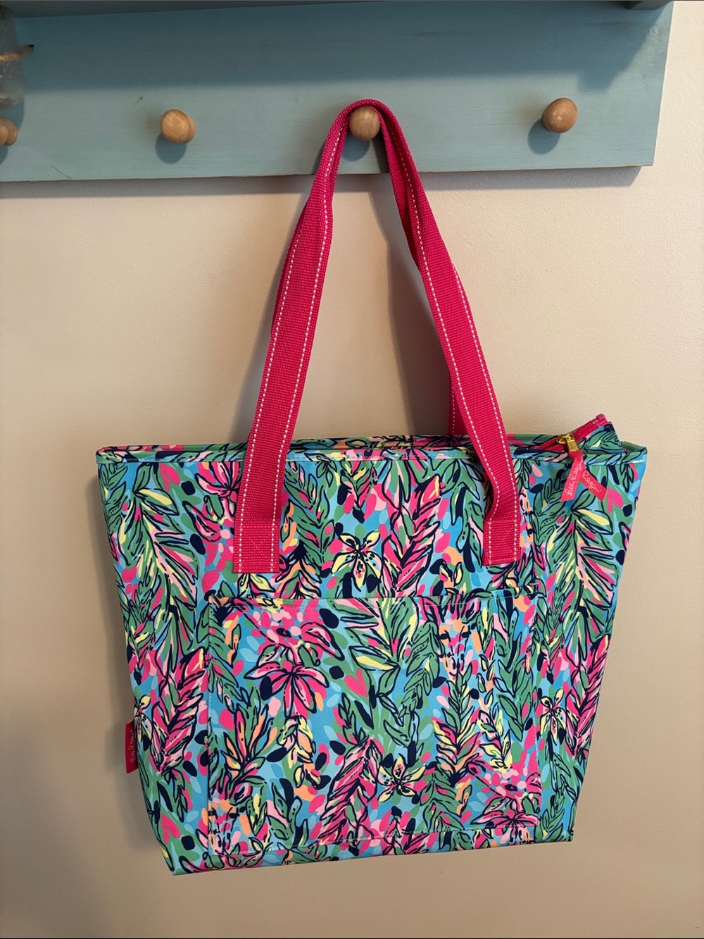 Lilly Pulitzer Insulated Cooler Tote Bag Floral Colorful